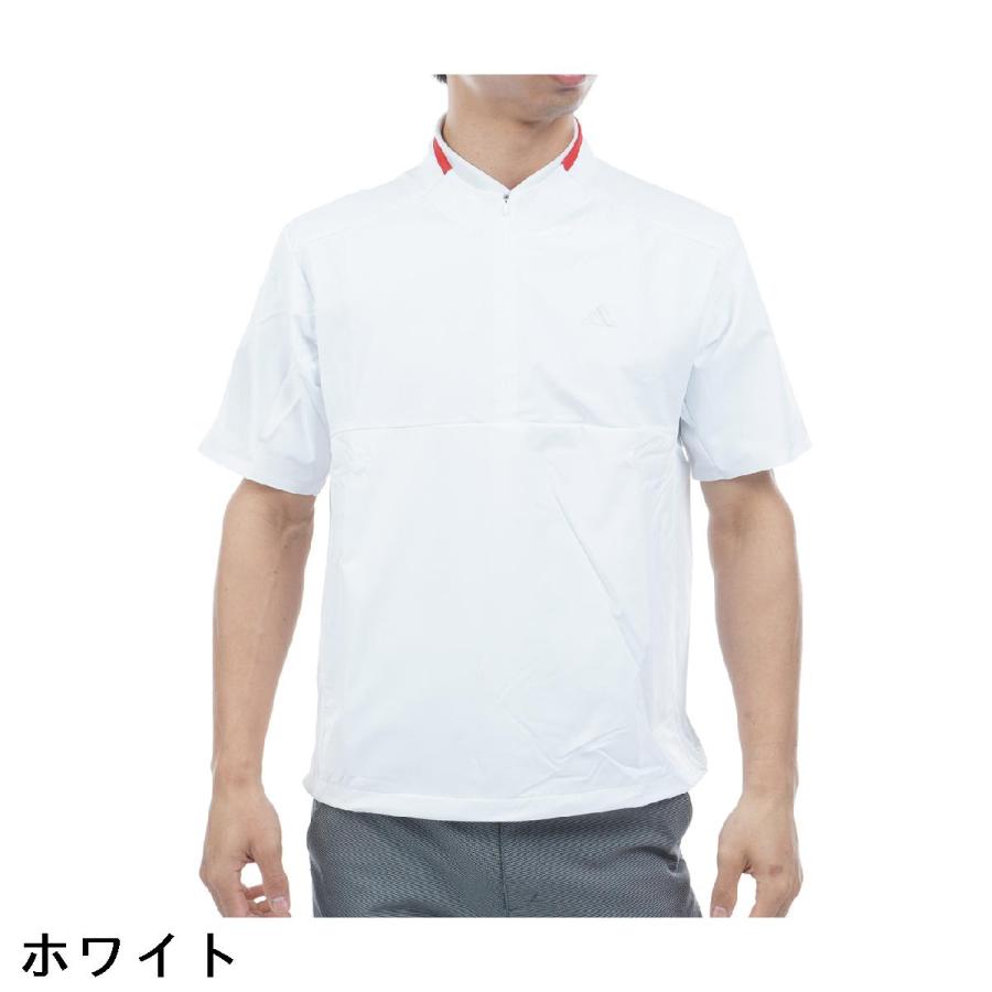 adidas（アディダス） ストレッチ アディゼロ 撥水 ハーフジップ 半袖