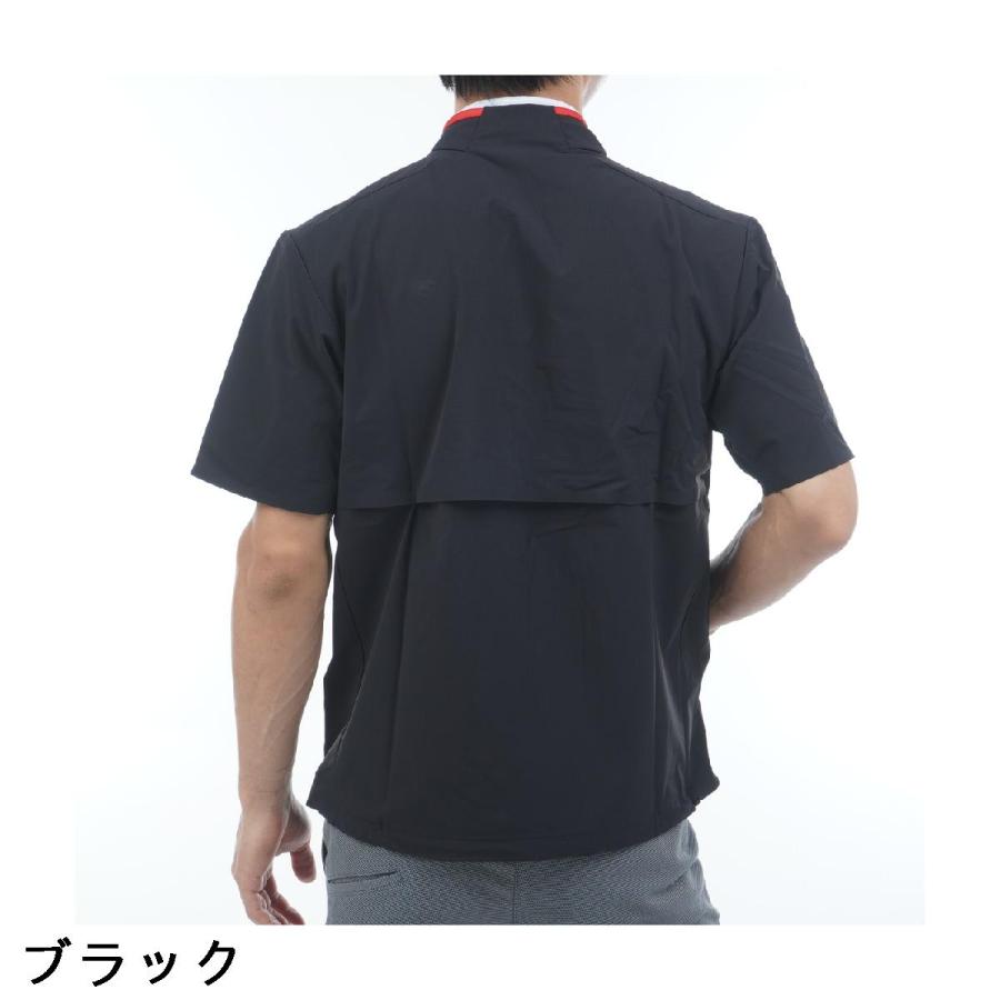 adidas（アディダス） ストレッチ アディゼロ 撥水 ハーフジップ 半袖