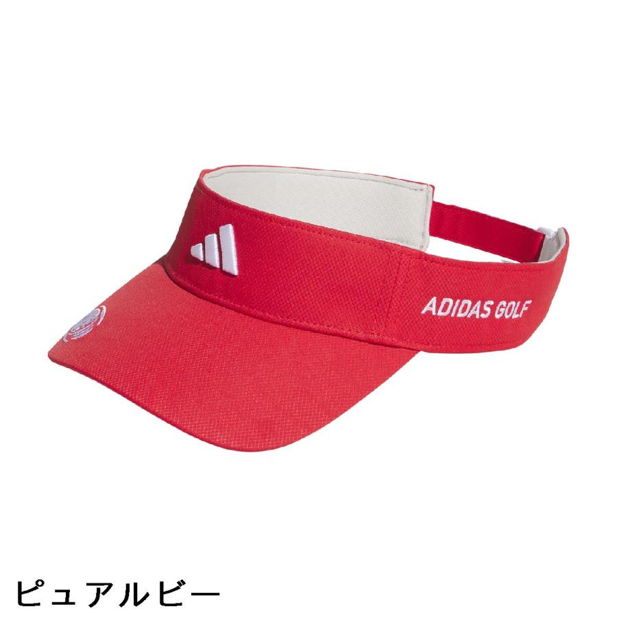 adidas（アディダス） サイドロゴ サンバイザー : GDOゴルフショップ