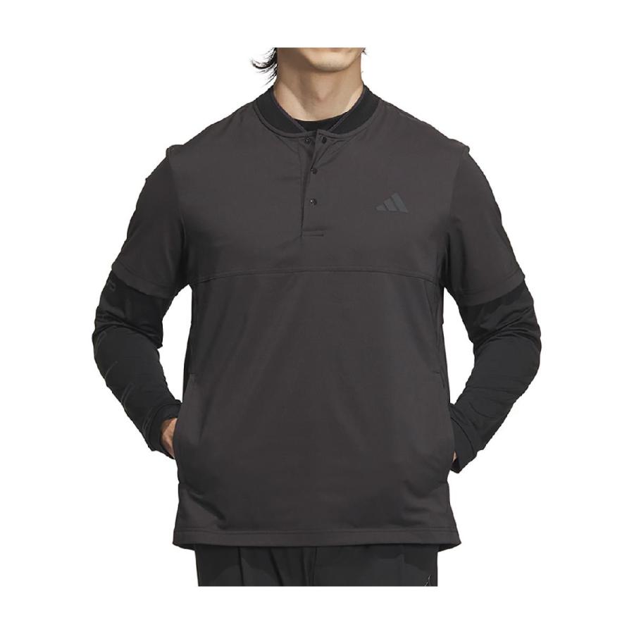 アディダス　Adidas　ストレッチ 2in1 長袖インナーシャツ付き半袖シャツ adidas（アディダス） ストレッチ 2in1 長袖インナーシャツ付き半袖