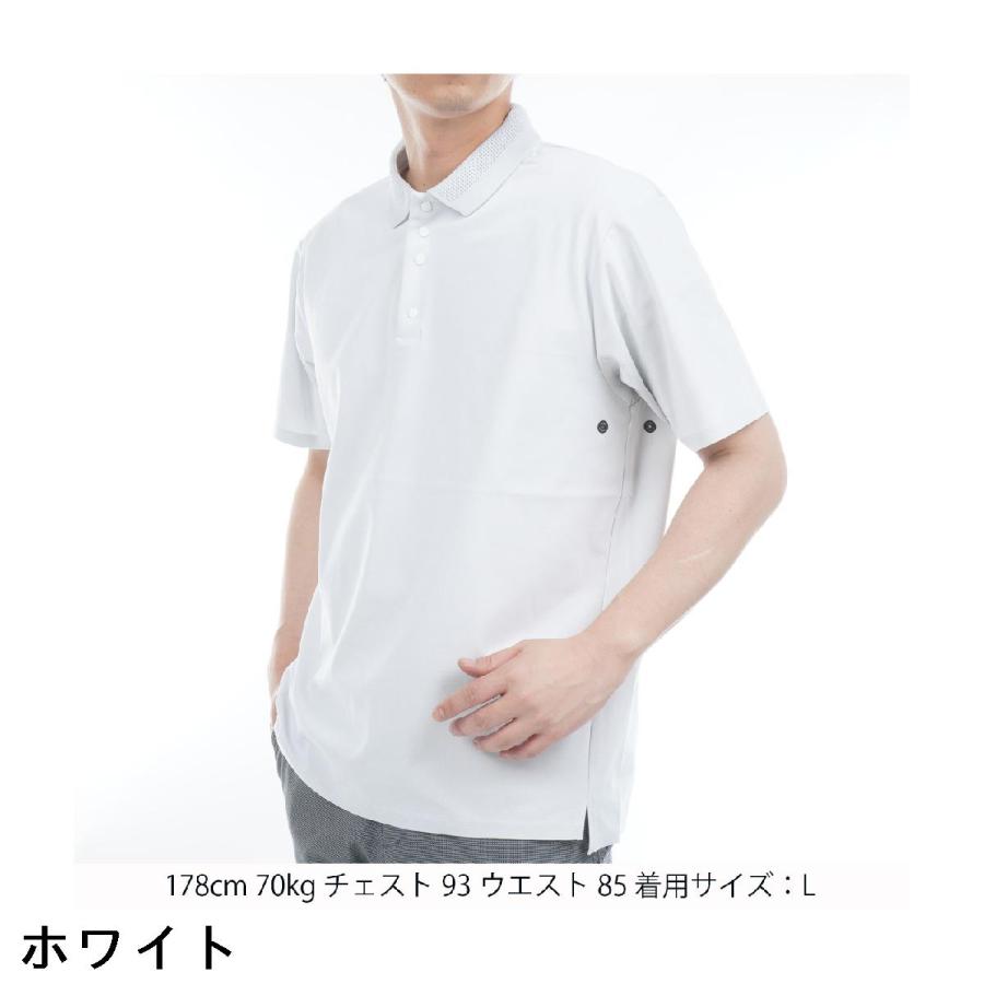 アンパスィ　and per se & GOLF　ストレッチ レイシャットピケ半袖ポロシャツ and per se（アンパスィ） & GOLF ストレッチ レイシャットピケ半袖