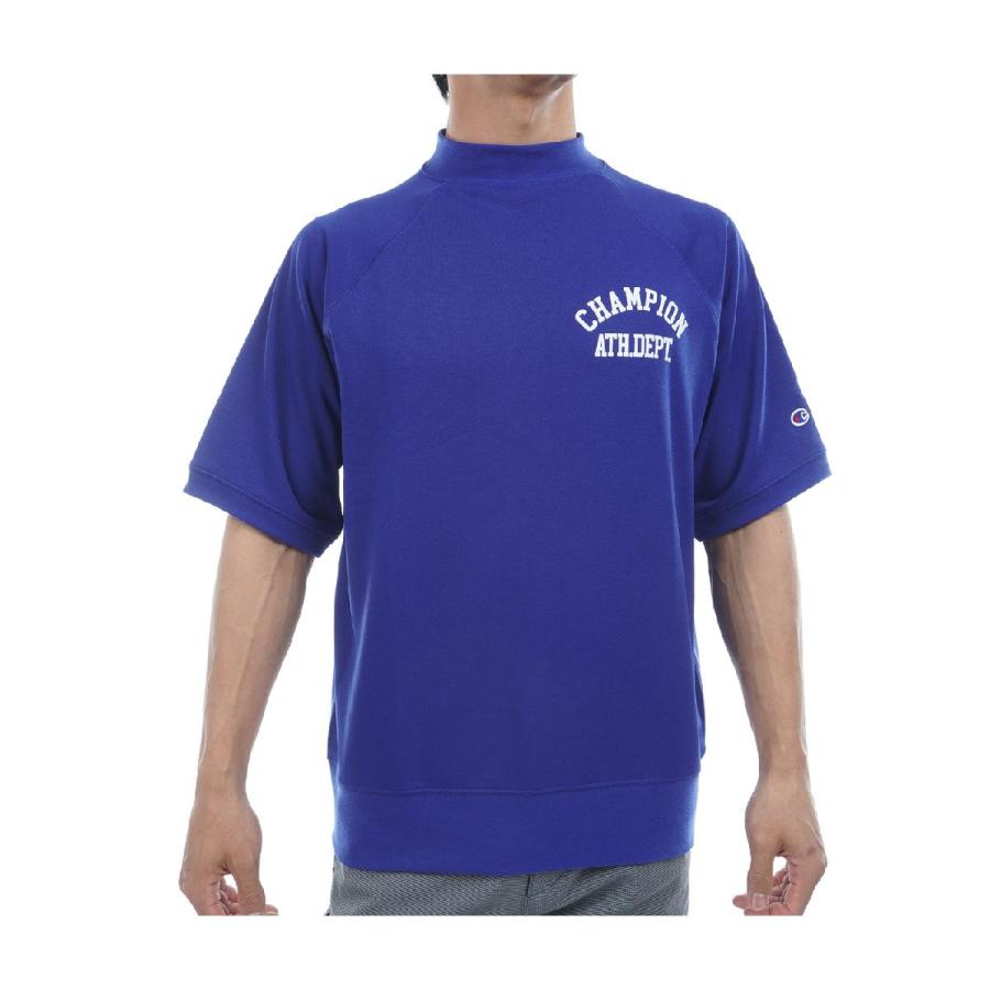 チャンピオンゴルフ　Champion GOLF　テックウイーブテリー ストレッチ リラックスフィット 裏毛半袖モックネックスウェットシャツ Champion（チャンピオン） チャンピオンゴルフ Champion GOLF テック