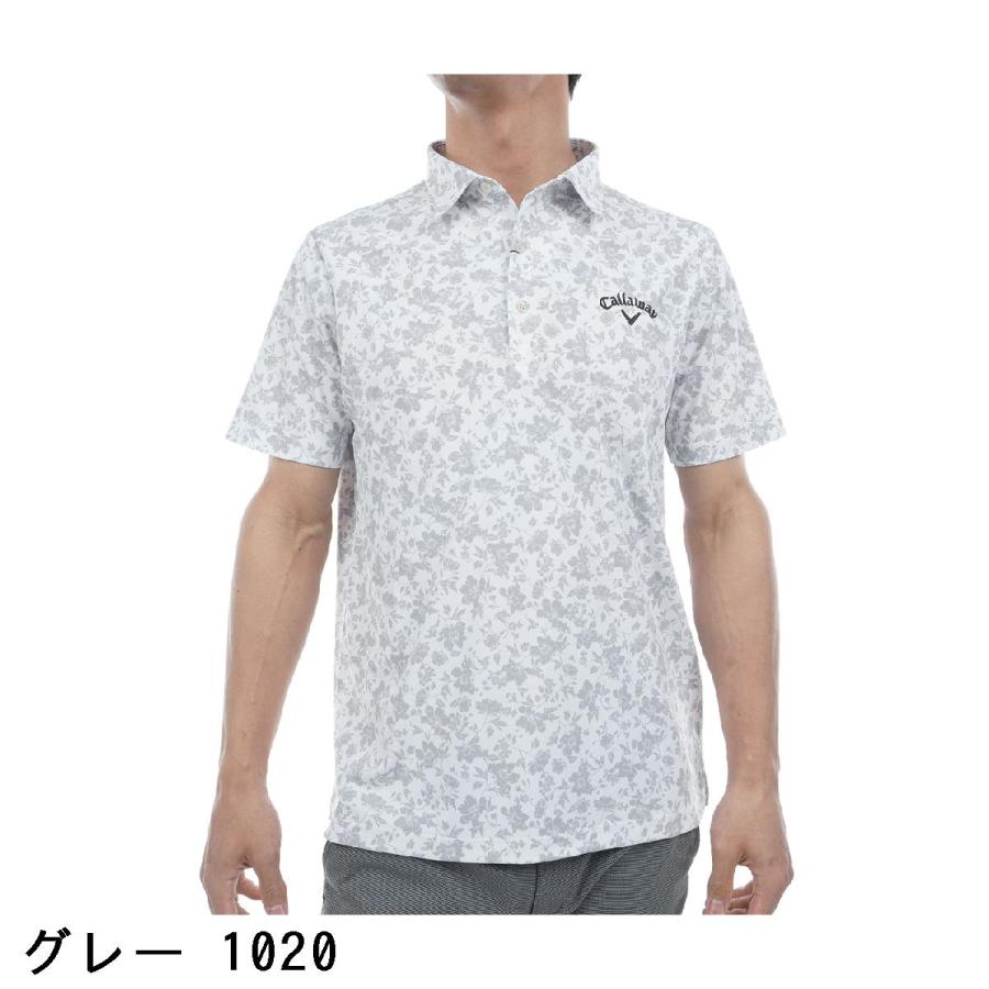 CallaWay キャロウェイ 花柄 フローラル ドライ 半袖 ポロシャツ L/マルチ レディース ゴルフ Callaway（キャロウェイ） レディース ゴルフウェア ストライプ