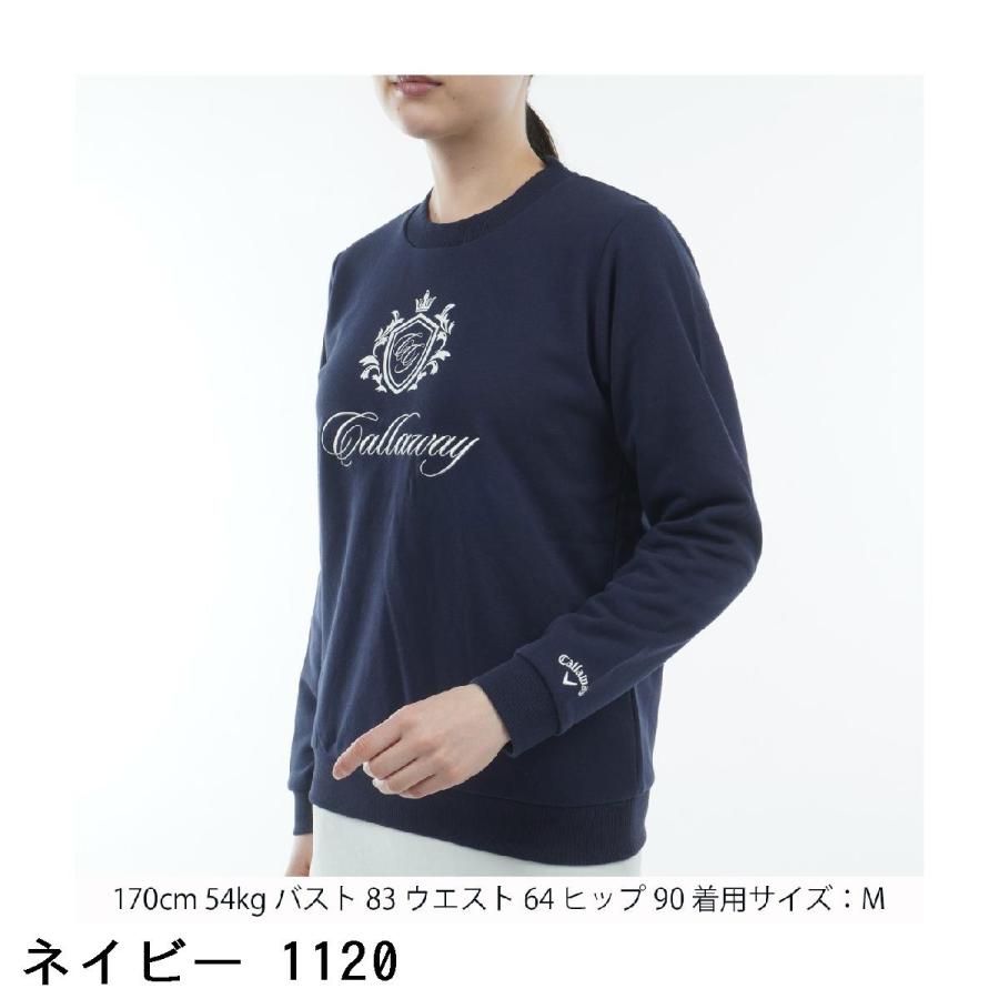 Callaway ゴルフウェア ロゴスウェットブルゾン M 紺 Callaway（キャロウェイ） キャロウェイゴルフ Callaway Golf クルー
