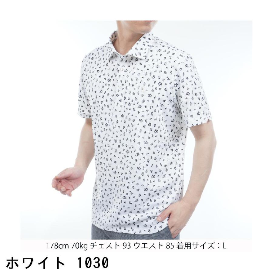 キャロウェイゴルフ　CALLAWAY RED LABEL　ストレッチ スモールフラワープリントジャガード半袖ポロシャツ Callaway（キャロウェイ） キャロウェイゴルフ CALLAWAY RED LABEL