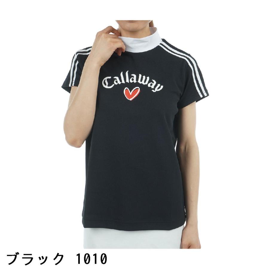 美品 キャロウェイ ゴルフ 半袖 モックネック ウェア オレンジ ラメ Mサイズ Callaway（キャロウェイ） ゴルフウェア 半袖シャツ メンズ 裏クール