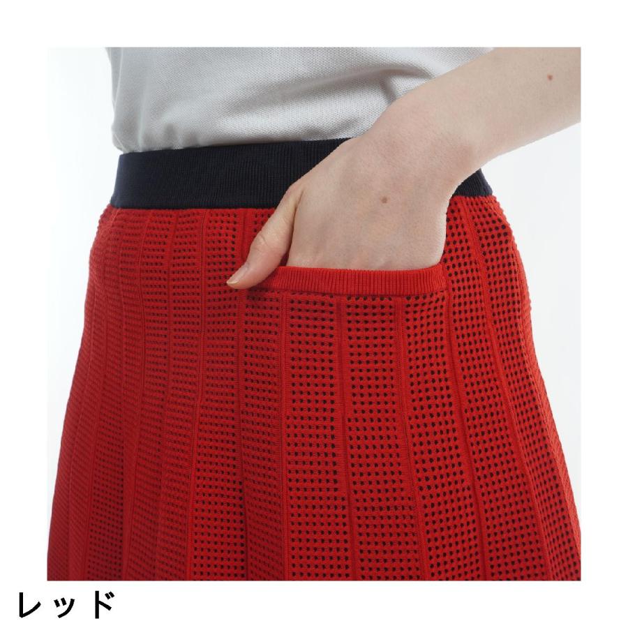 and per se（アンパスィ） ストレッチ ウォッシャブル ニットプリーツ