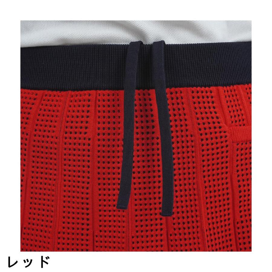 and per se（アンパスィ） ストレッチ ウォッシャブル ニットプリーツ