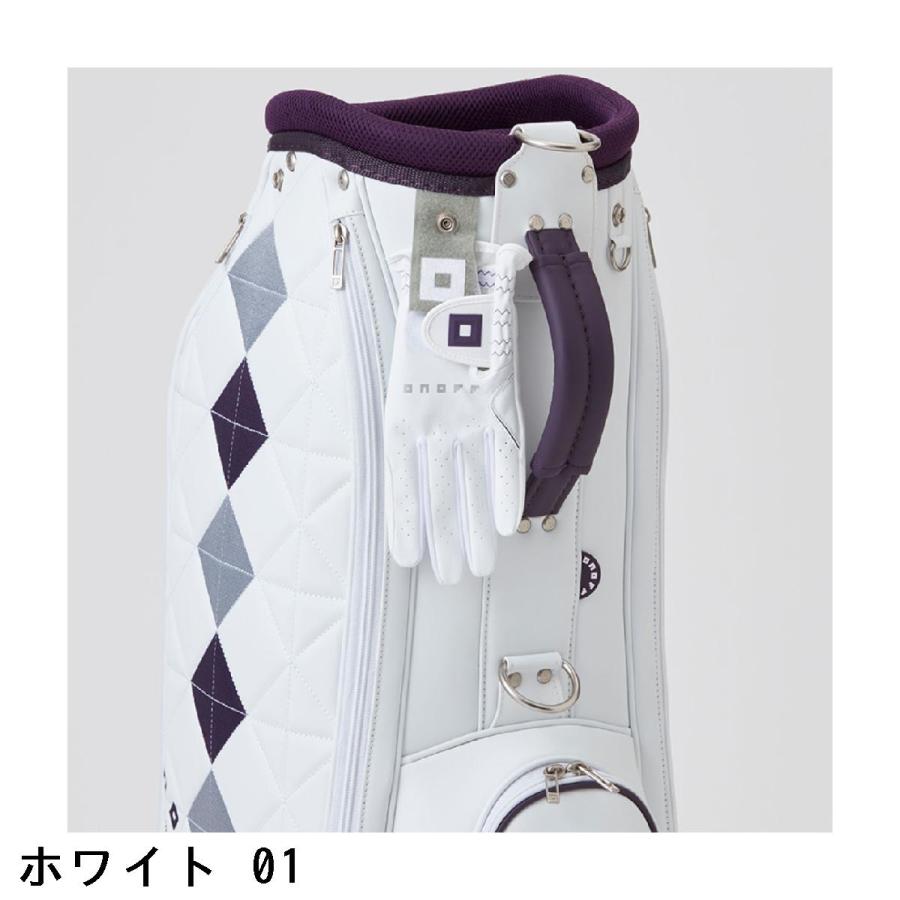 オノフ レディース　キャディバッグ 5口　ホワイト ONOFF（オノフ） キャディバッグ レディス : GDOゴルフショップ Yahoo