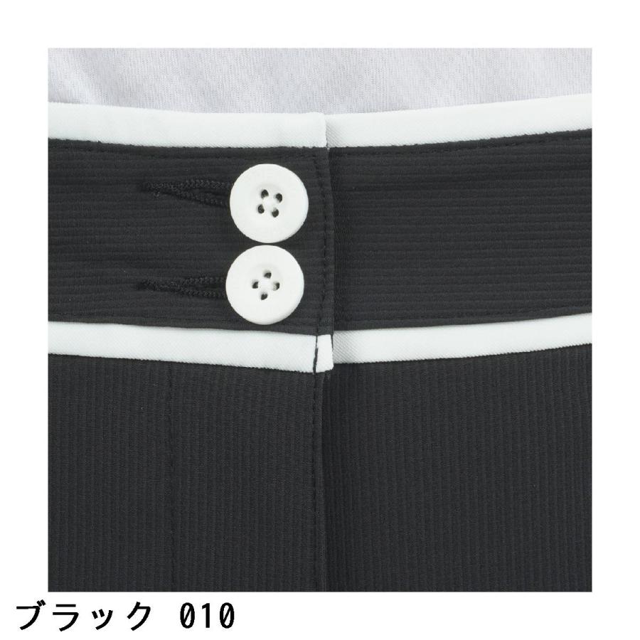 ブリーフィング BRIEFING ストレッチ ストライプ プリーツ ショートパンツ レディスの画像