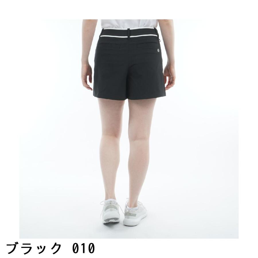 ブリーフィング BRIEFING ストレッチ ストライプ プリーツ ショートパンツ レディスの画像
