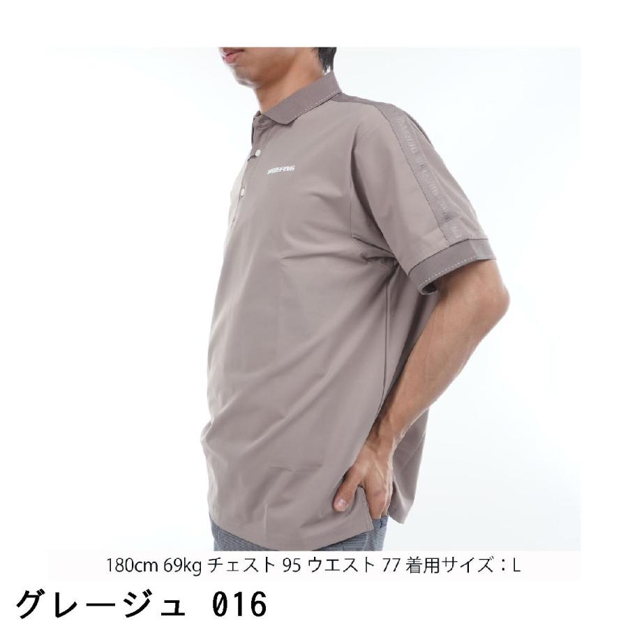 BRIEFING GOLF ブリーフィング ロゴ ライン RF 半袖ポロシャツ : GDO