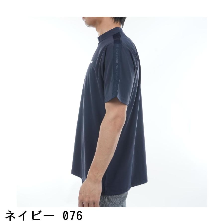 ブリーフィング　BRIEFING　ロゴ ライン RF ハイネック半袖シャツ ロゴ ライン RF ハイネック半袖シャツ(半袖シャツ・ポロシャツ