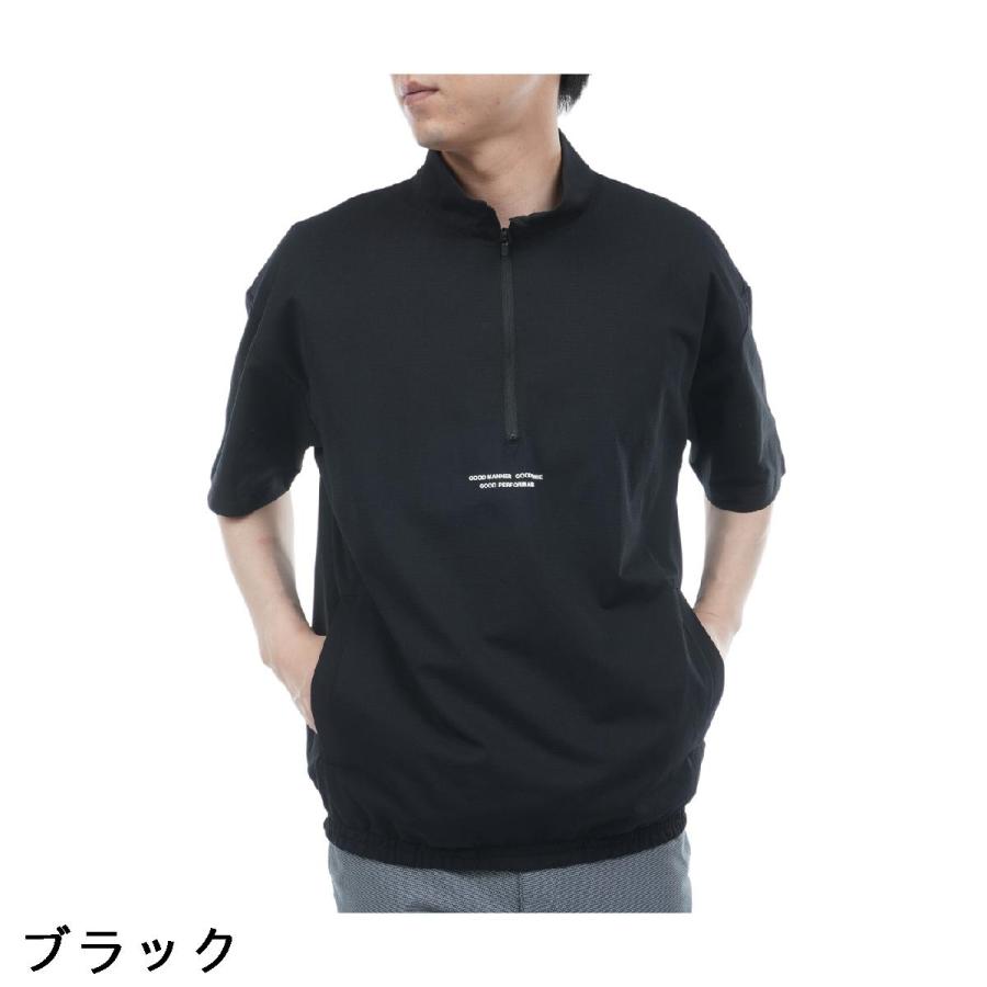 ユナイテッドアローズ UNITED ARROWS GOLF ハーフジップ半袖プル