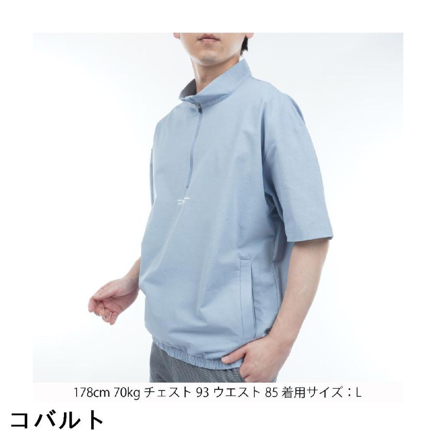 ユナイテッドアローズ UNITED ARROWS GOLF ハーフジップ半袖プル