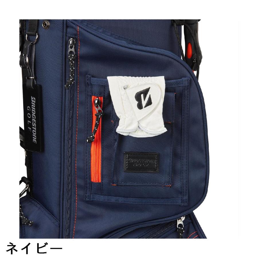 BRIDGESTONE GOLF キャディバッグ ネイビー TOURSTAGE ブリヂストン BRIDGESTONE GOLF 軽量モデル スタンド