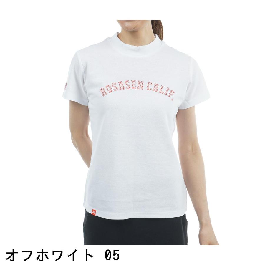 Rosasen（ロサーセン） 冷感コットン モックネック半袖シャツ レディス