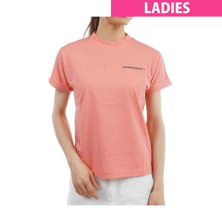 ロサーセン　ROSASEN　クール天竺 モックネック半袖シャツ　レディス Rosasen（ロサーセン） クール天竺 モックネック半袖シャツ レディス