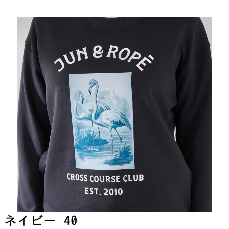 ジュン アンド ロペ　JUN & ROPE　フラミンゴグラフィックプルオーバー　レディス JUN&ROPE'（ジュンアンドロペ） ジュン アンド ロペ JUN & ROPE