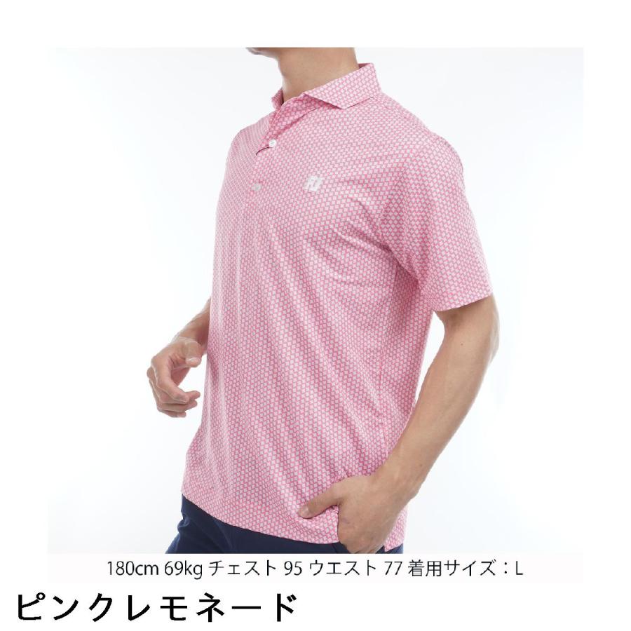 FootJoy（フットジョイ） ストレッチ ジオメトリックプリント 半袖