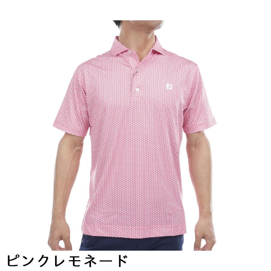 FootJoy（フットジョイ） ストレッチ ジオメトリックプリント 半袖