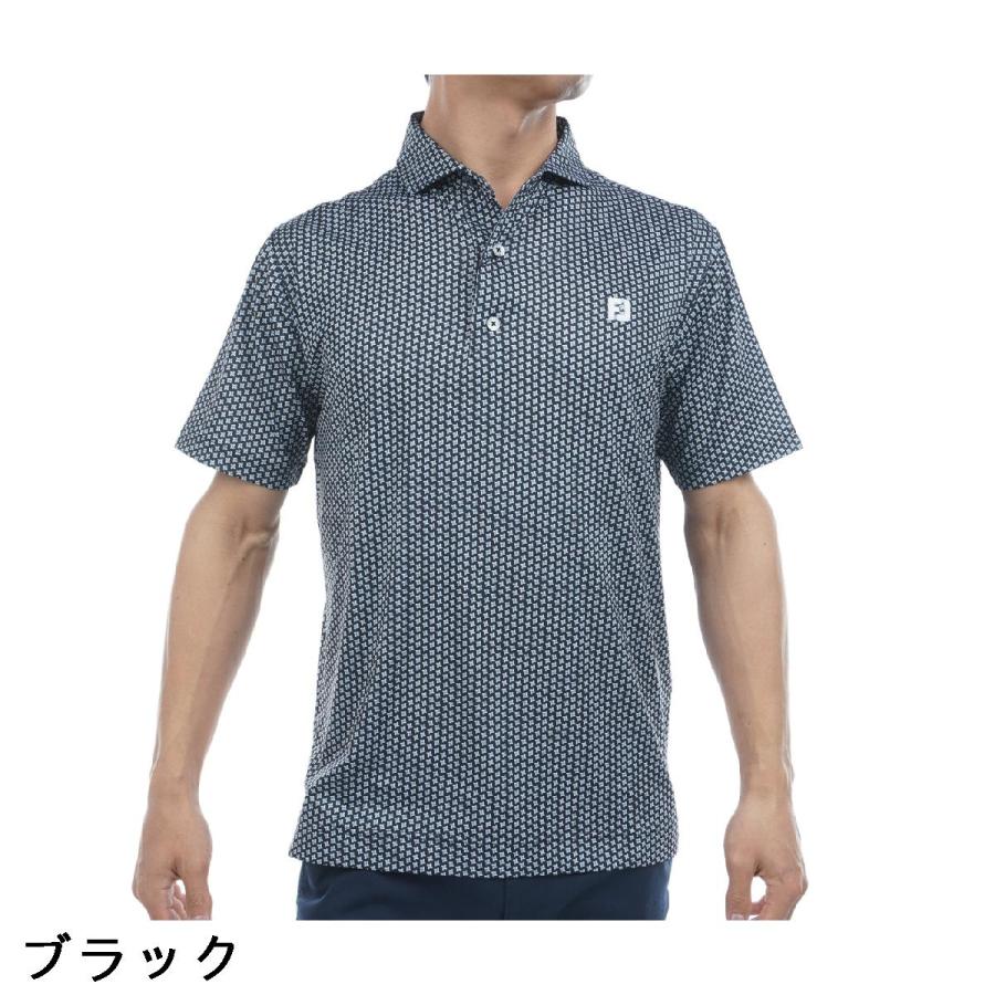 FootJoy（フットジョイ） ストレッチ ジオメトリックプリント 半袖