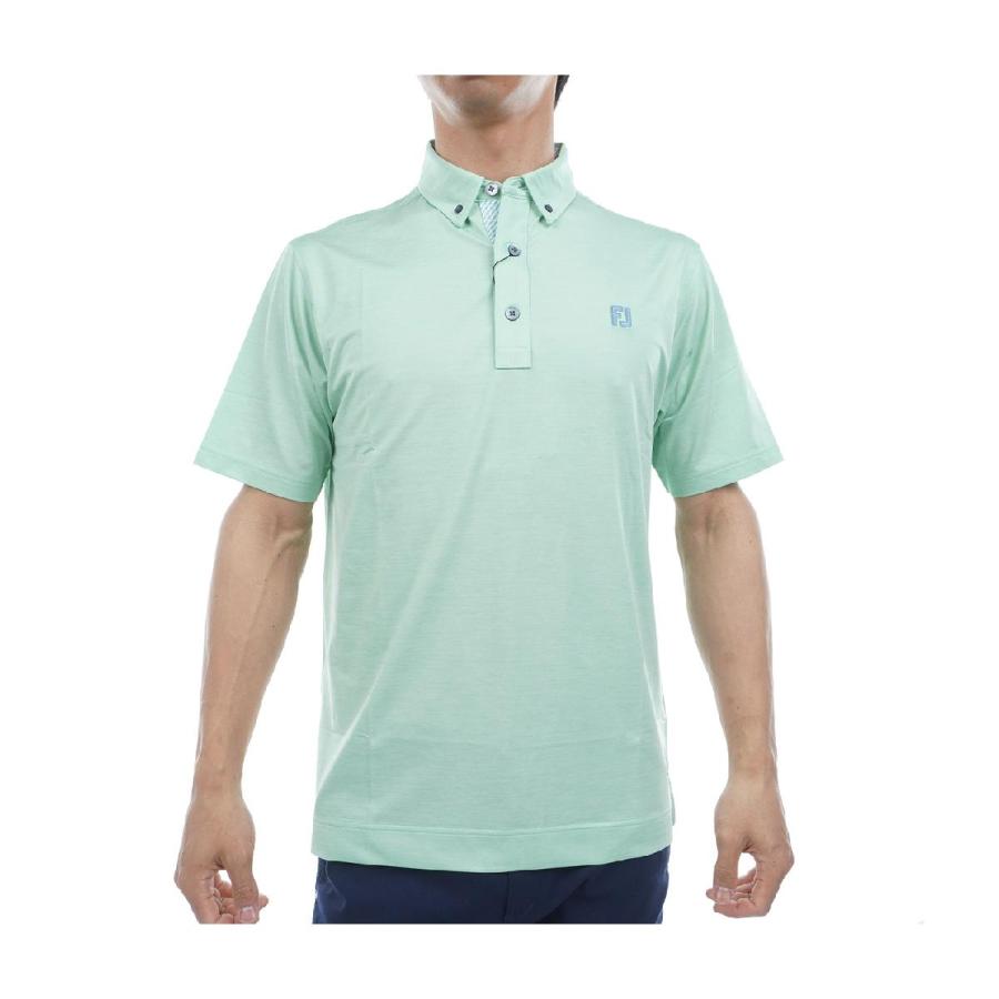 フットジョイ] ゴルフ 編地切替半袖セーターポロ メンズ フットジョイ