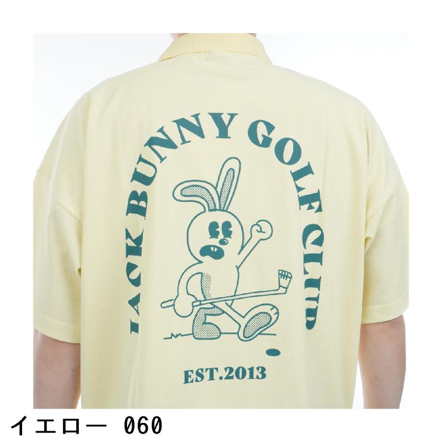 Jack Bunny!!（ジャックバニー） 変形鹿の子 半袖ポロシャツ : GDO