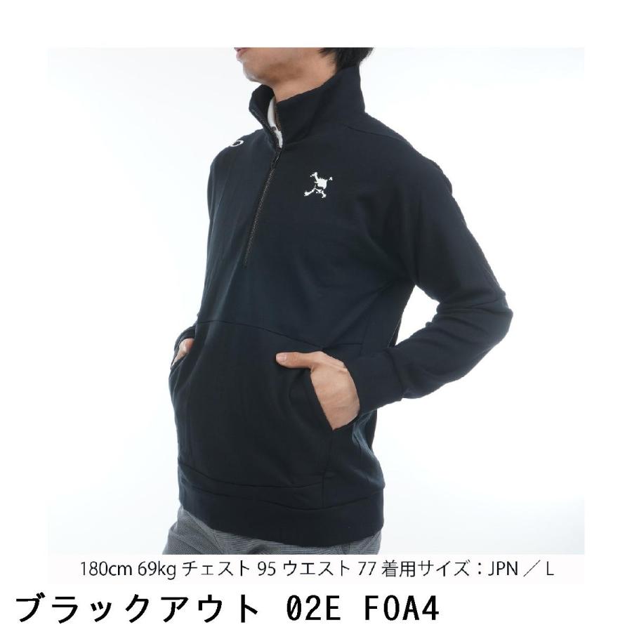 オークリー Skull SKULL BULGE ストレッチ ハーフジップ フリースプル