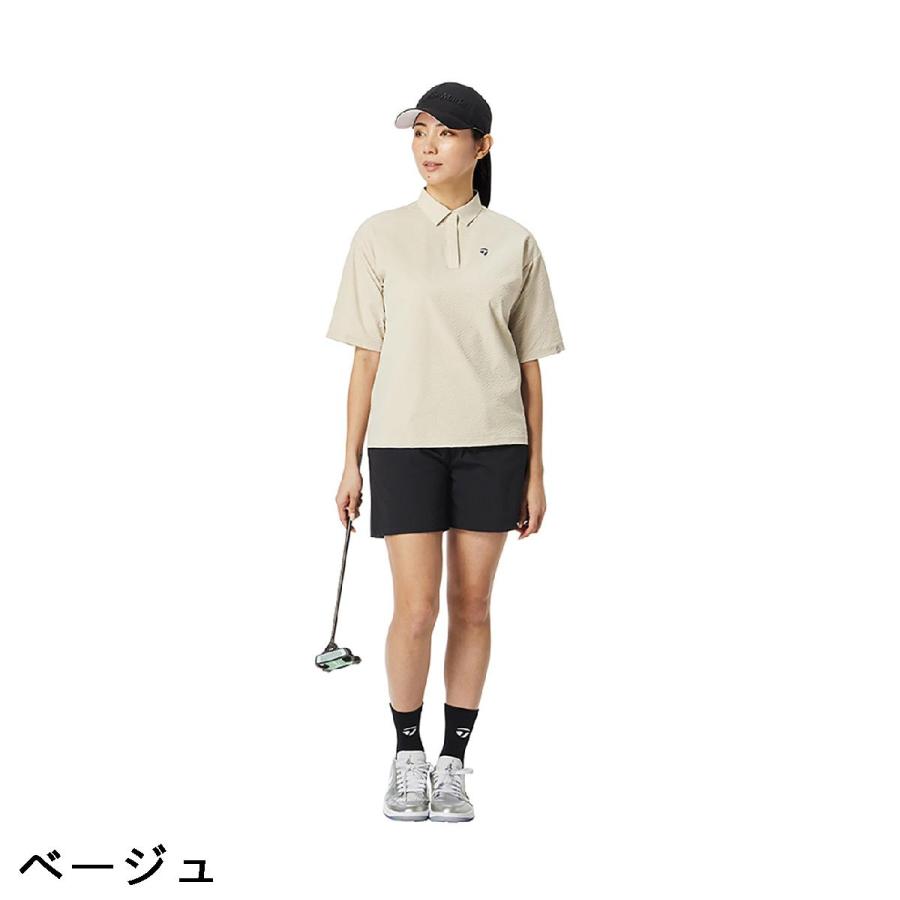 TaylorMade（テーラーメイド） ストレッチ シアサッカー半袖ポロシャツ