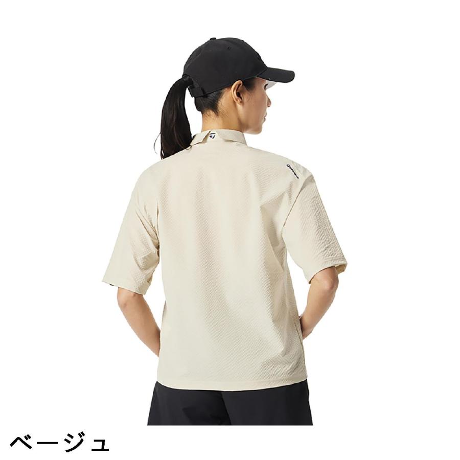 TaylorMade（テーラーメイド） ストレッチ シアサッカー半袖ポロシャツ