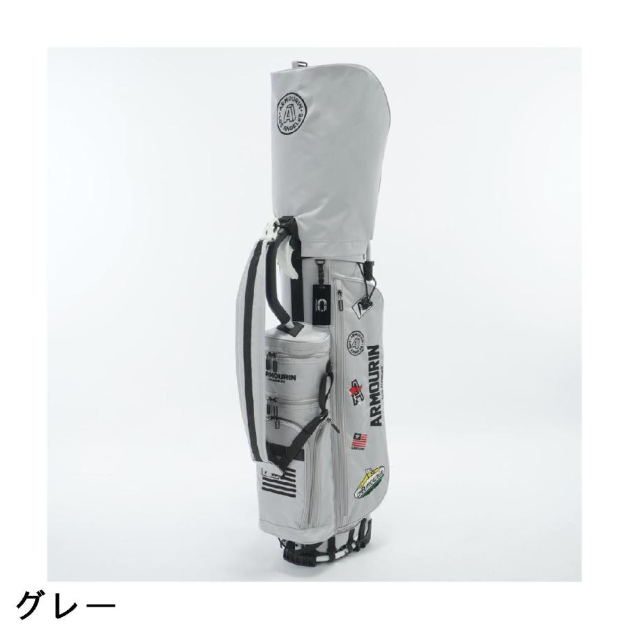 超美品アーマーインARMOURIN PRO MODEL8.5 キャディバッグ アーマーイン ARMOURIN PRO MODEL8.5 WHITE FRAME／Embroidery