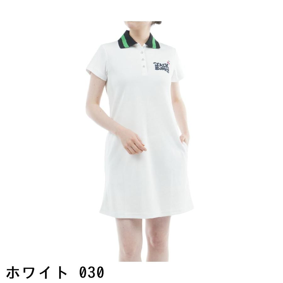 Jack Bunny!!（ジャックバニー） 鹿の子 半袖ポロワンピース レディス