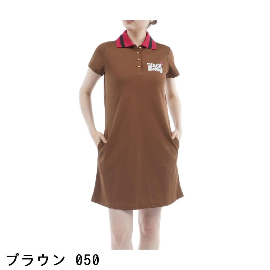 Jack Bunny!!（ジャックバニー） 鹿の子 半袖ポロワンピース レディス