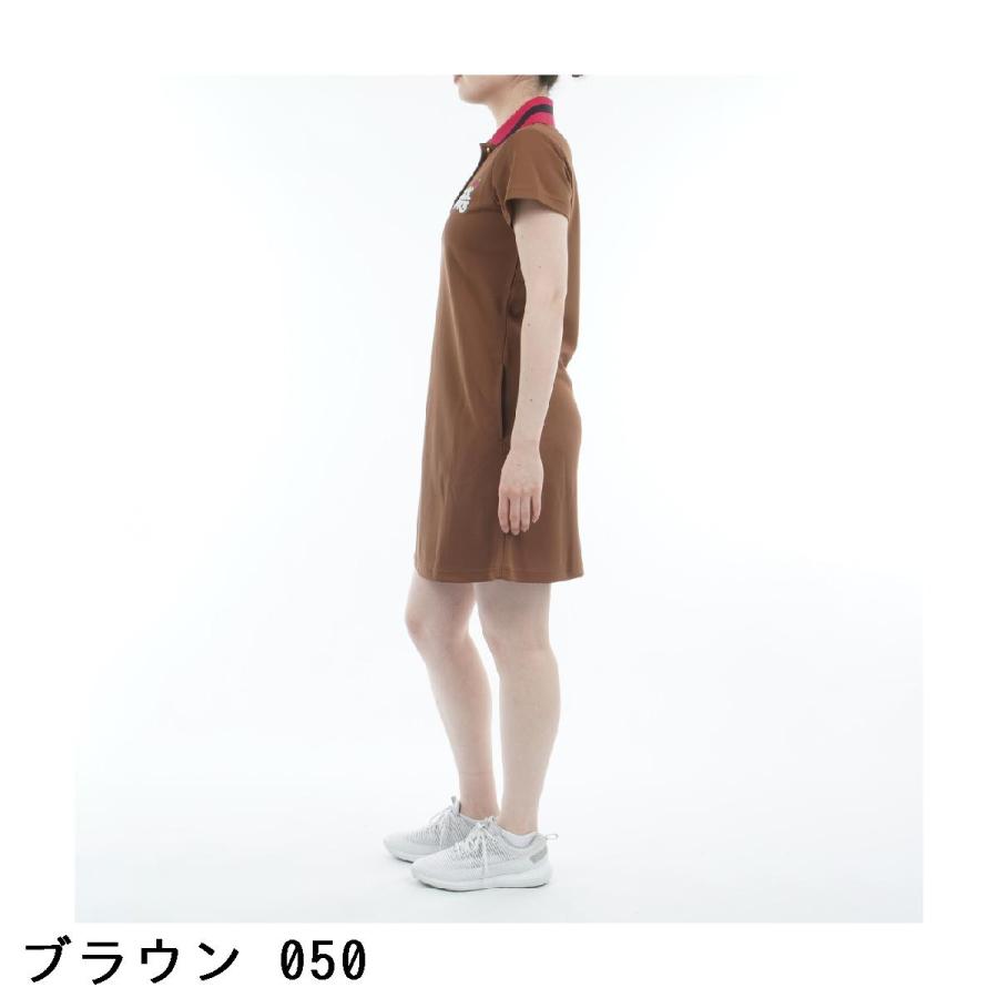 【サイズ2】新品未使用 ジャックバニー レディース ワンピース ポロワンピース Jack Bunny!!（ジャックバニー） 鹿の子 半袖ポロワンピース レディス