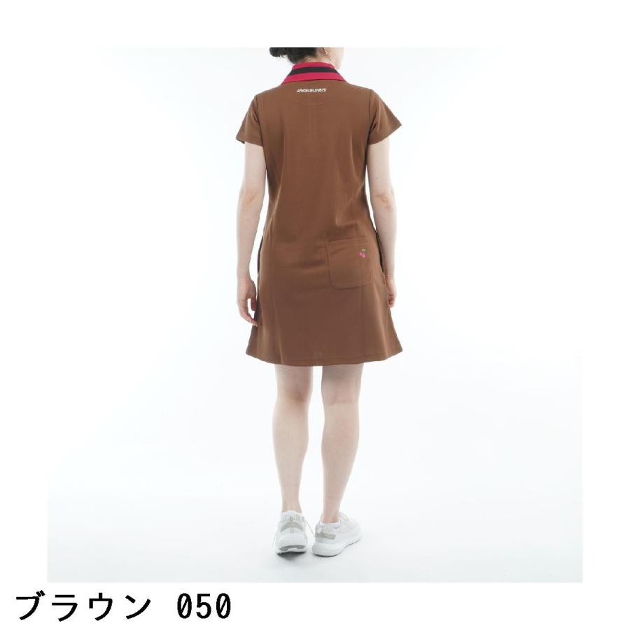 Jack Bunny!!（ジャックバニー） 鹿の子 半袖ポロワンピース レディス