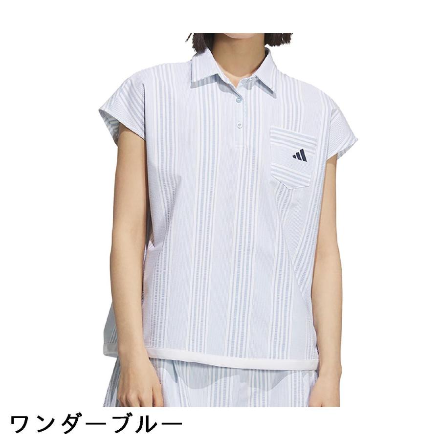 adidas（アディダス） ストレッチ シアサッカー フレンチスリーブ