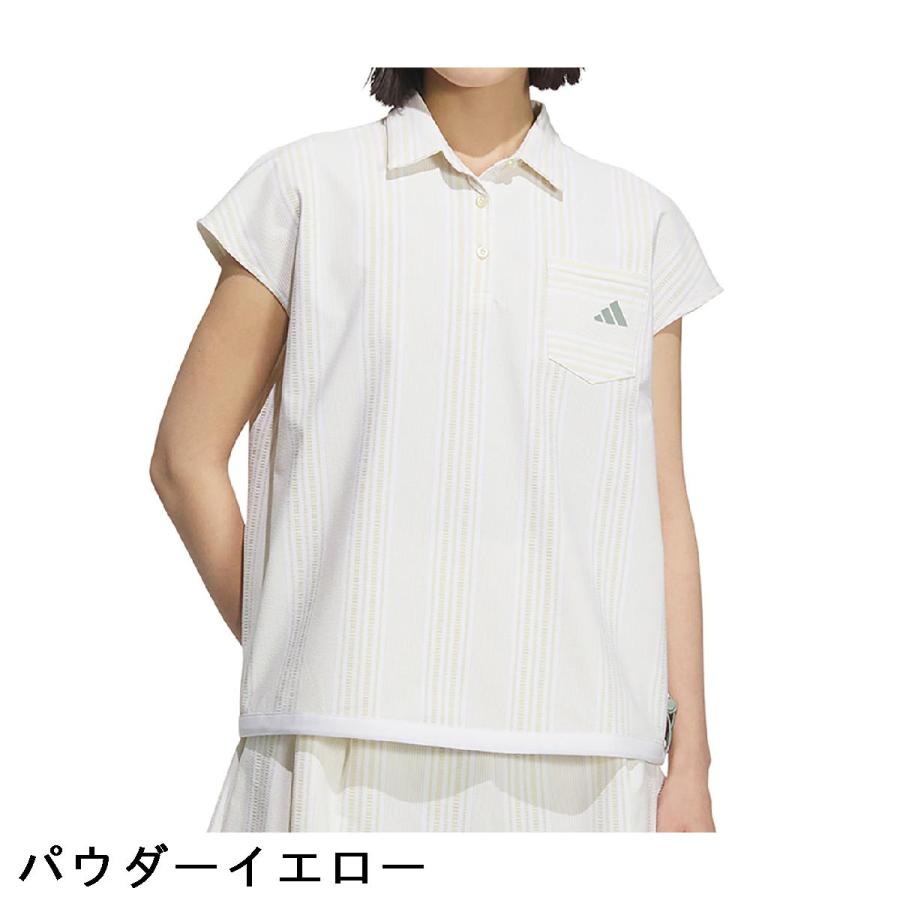 adidas（アディダス） ストレッチ シアサッカー フレンチスリーブ