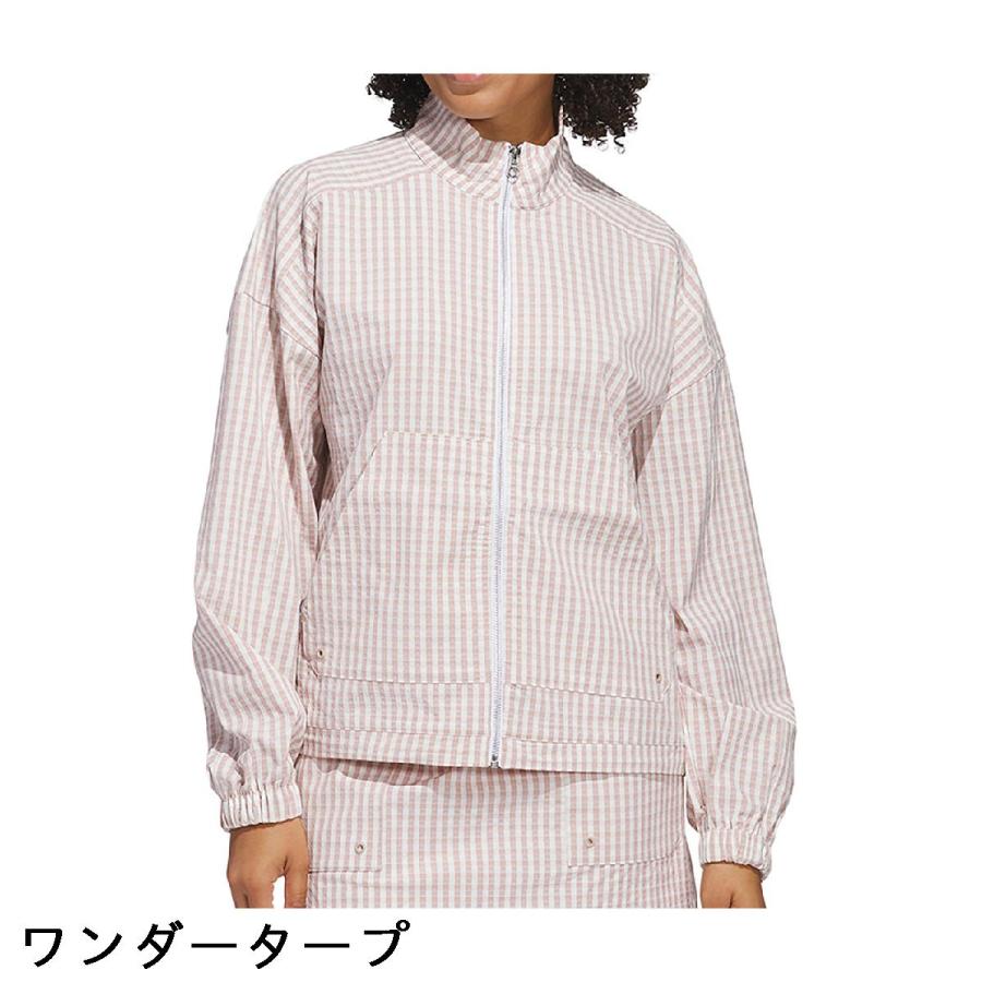 adidas（アディダス） ストレッチ ギンガムチェック フルジップ 長袖