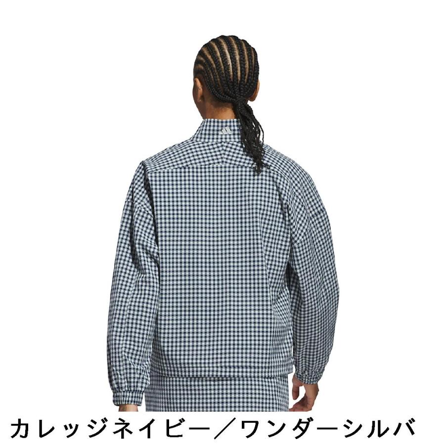アディダス ギンガムチェック フルジップ adidas（アディダス） ストレッチ ギンガムチェック フルジップ 長袖