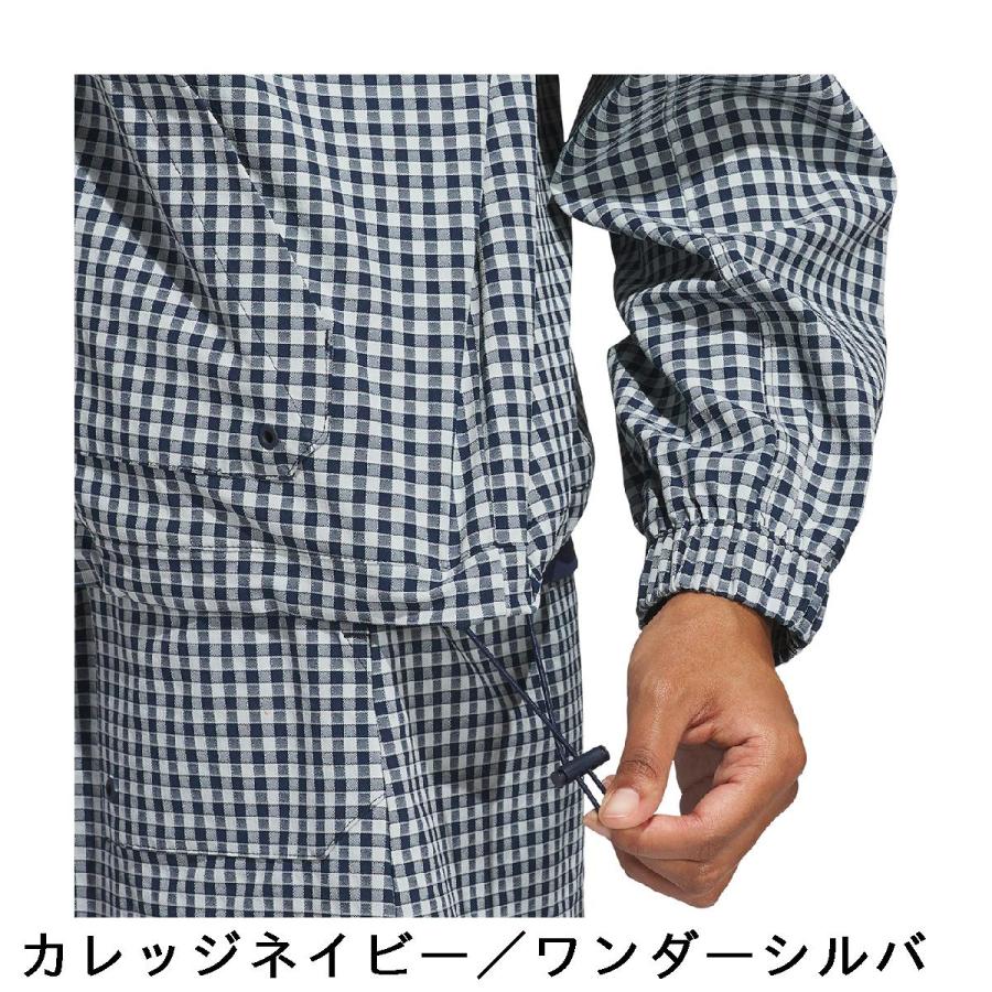 adidas（アディダス） ストレッチ ギンガムチェック フルジップ 長袖