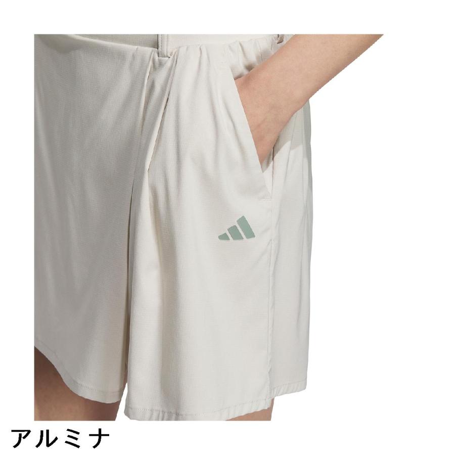 adidas ホワイト ラップスタイルスカート adidas（アディダス） ストレッチ ラップ ルーズフィット キュロット