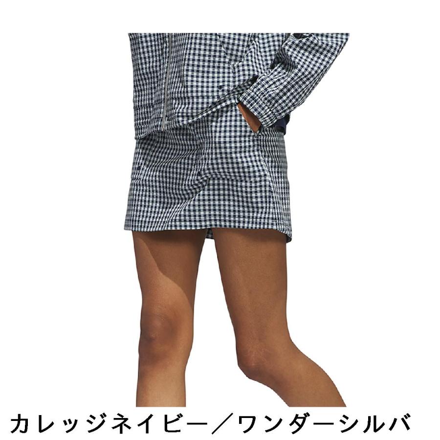 adidas（アディダス） ストレッチ ギンガムチェック プルオン スカート