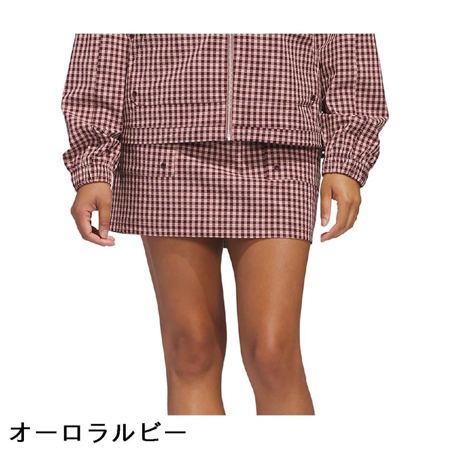 adidas（アディダス） ストレッチ ギンガムチェック プルオン スカート