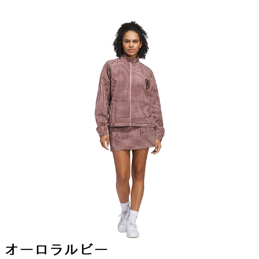 adidas（アディダス） ストレッチ ギンガムチェック プルオン スカート