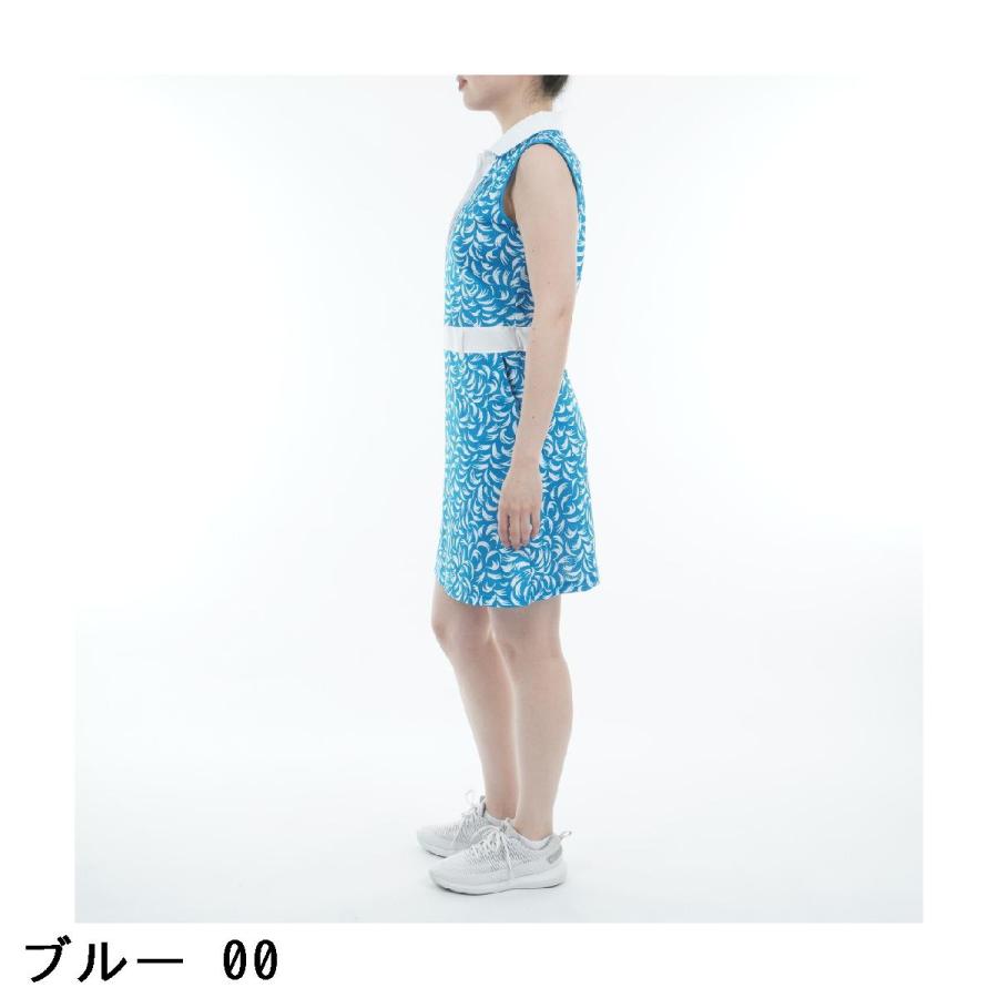 美品 le coq sportif golf 総柄 ノースリーブ ワンピース le coq sportif GOLF（ルコックスポルティフ ゴルフ） ルコック