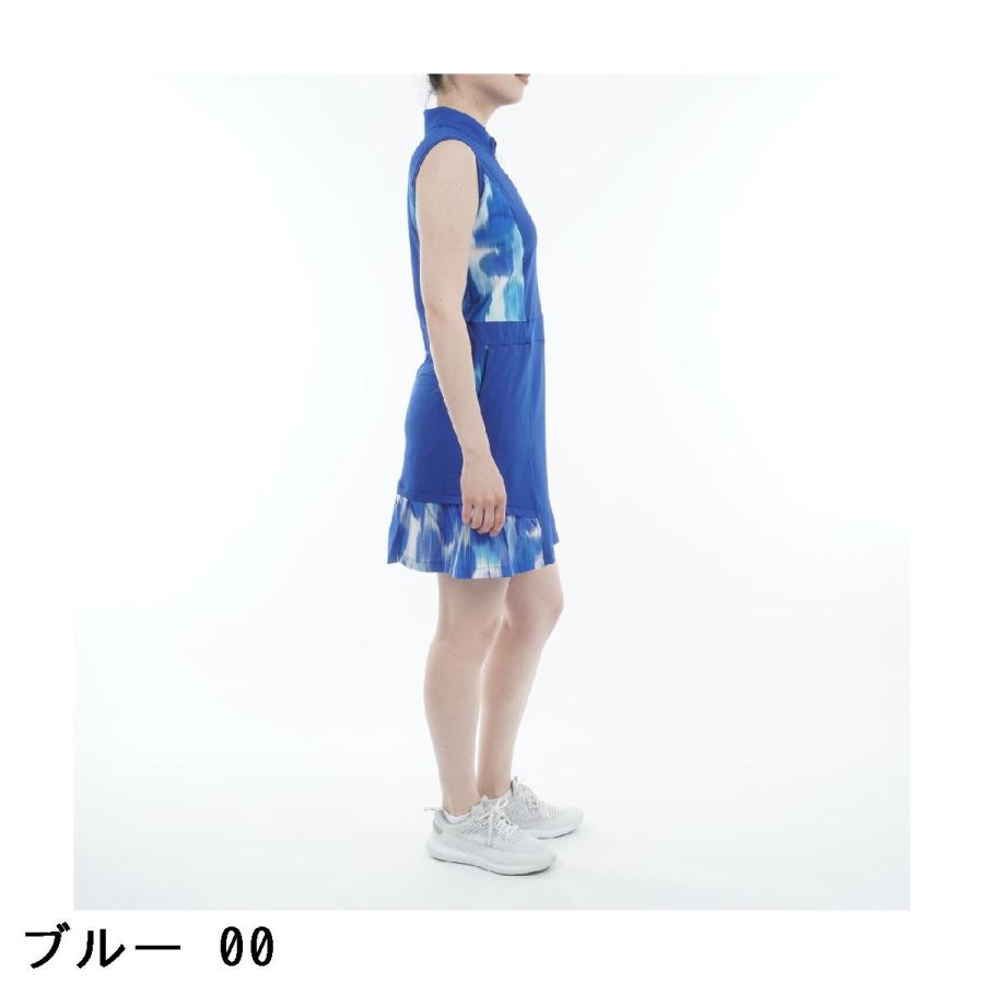 ルコックスポルティフ ゴルフ　Le coq sportif GOLF　RIJOUME ストレッチ 夏柄スリーブレスワンピース　レディス le coq sportif GOLF（ルコックスポルティフ ゴルフ） ルコック