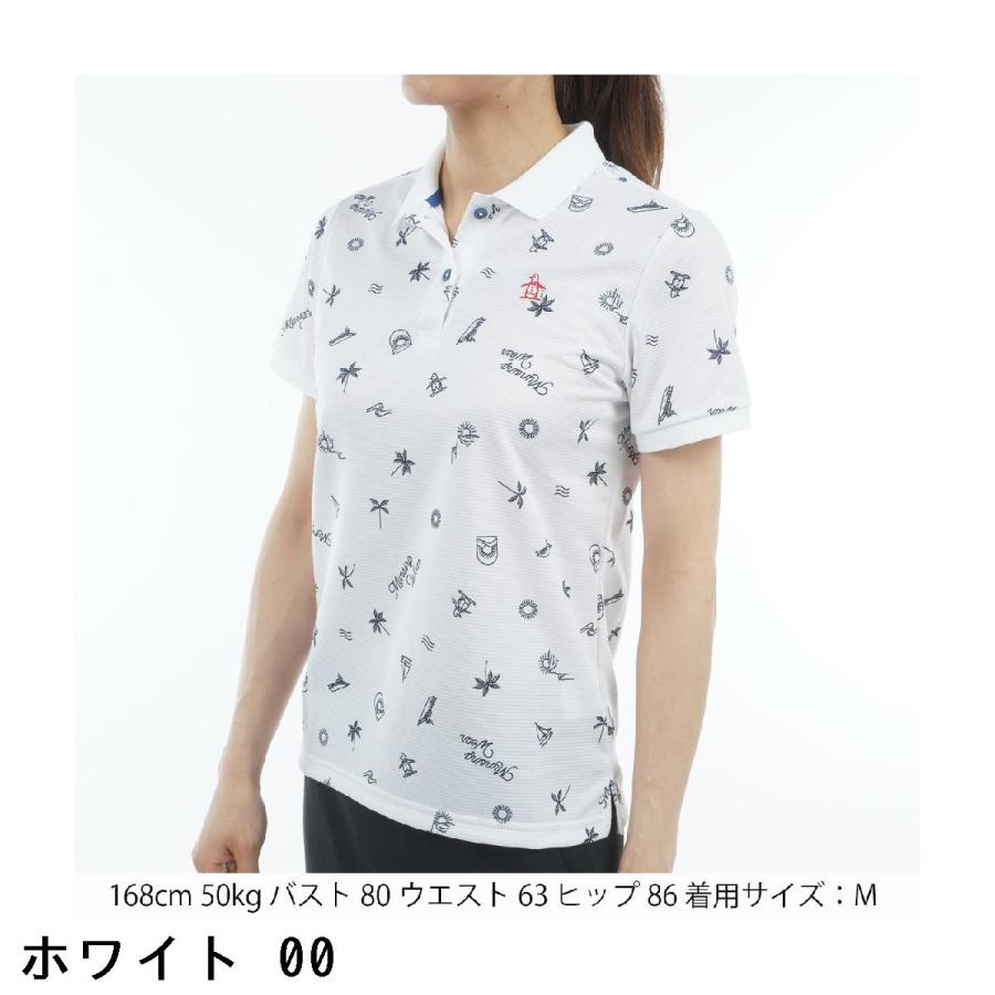 Munsingwear レディスロゴプリントポロシャツＬ Munsingwear（マンシングウェア） Munsingwear SEASON COLLECTION