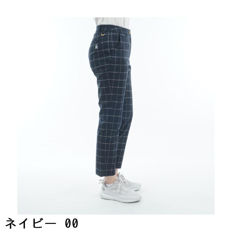 マンシングウェア Munsingwear SEASON COLLECTION ストレッチウインドペンチェック8分丈パンツ レディスの画像