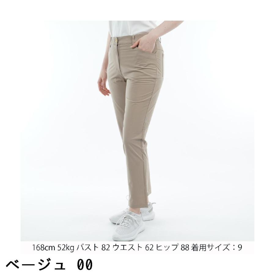 マンシングウェア Munsingwear SEASON COLLECTION ストレッチ 9分丈 ダブルクロスパンツ レディスの画像